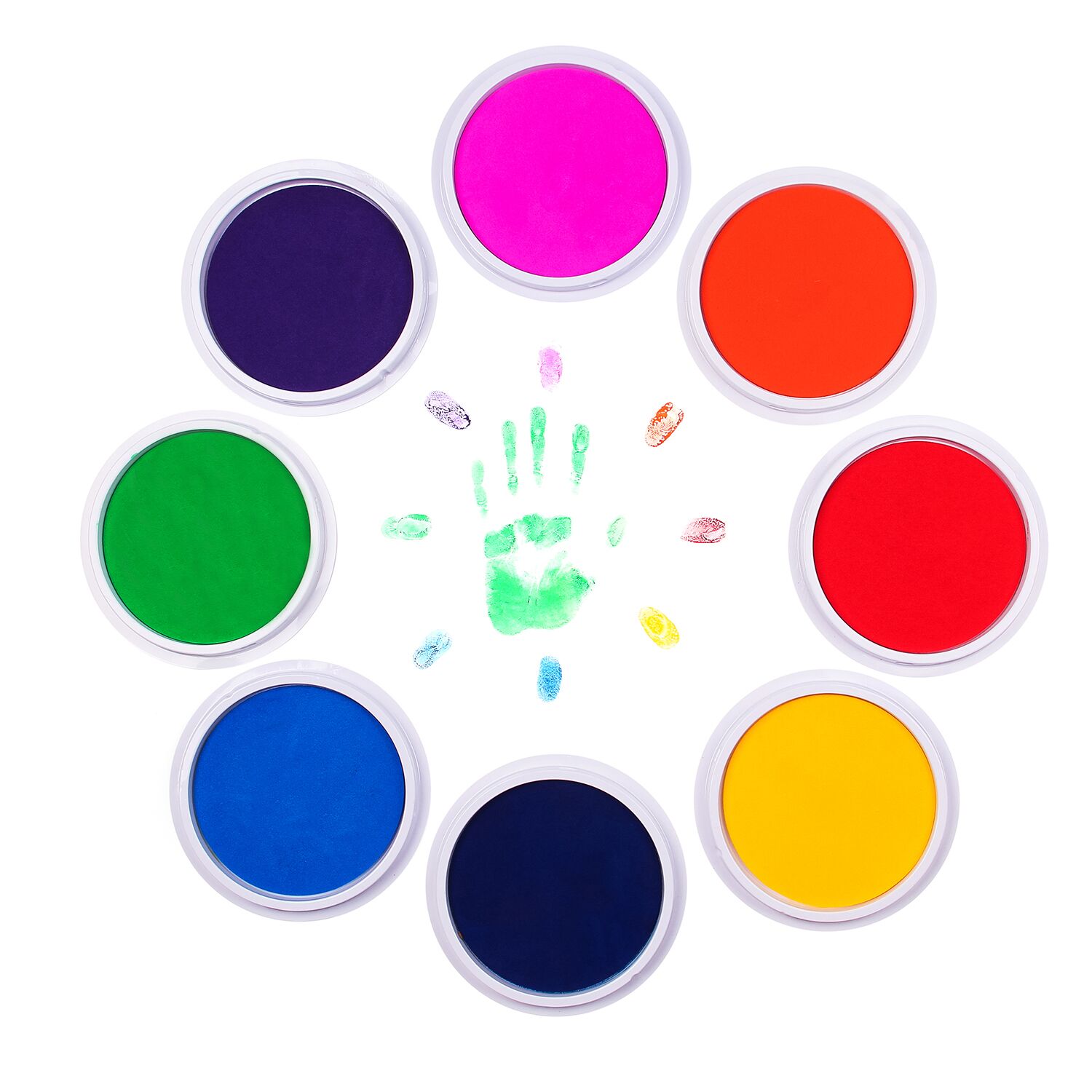 Buy Molshine 20 Color Pigment Craft Finger Print Ink Pads for Stamp, Paper,  Wood, Fabric and Other Materials, Suitable All Ages & Unlimited Use. Online  at desertcartCyprus